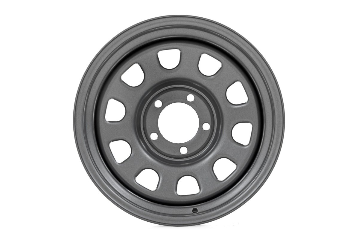 Chevrolet Tahoe Steel Wheel - Rough Country - 10-slot D-window - Gray - '95-'99